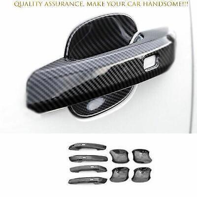 for Audi Q5 SQ5 2018-24 ABS Carbon Fiber Side Door Handle Bowl Cup Cover Trim 8P