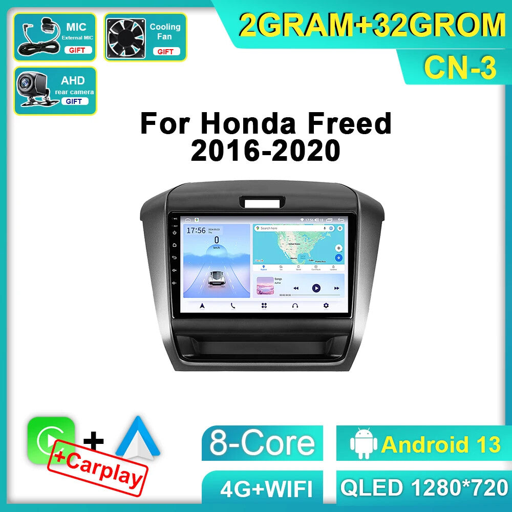 CarPlay Car Radio for Honda Freed 2 2016-2020 Android Stereo Video Player Screen