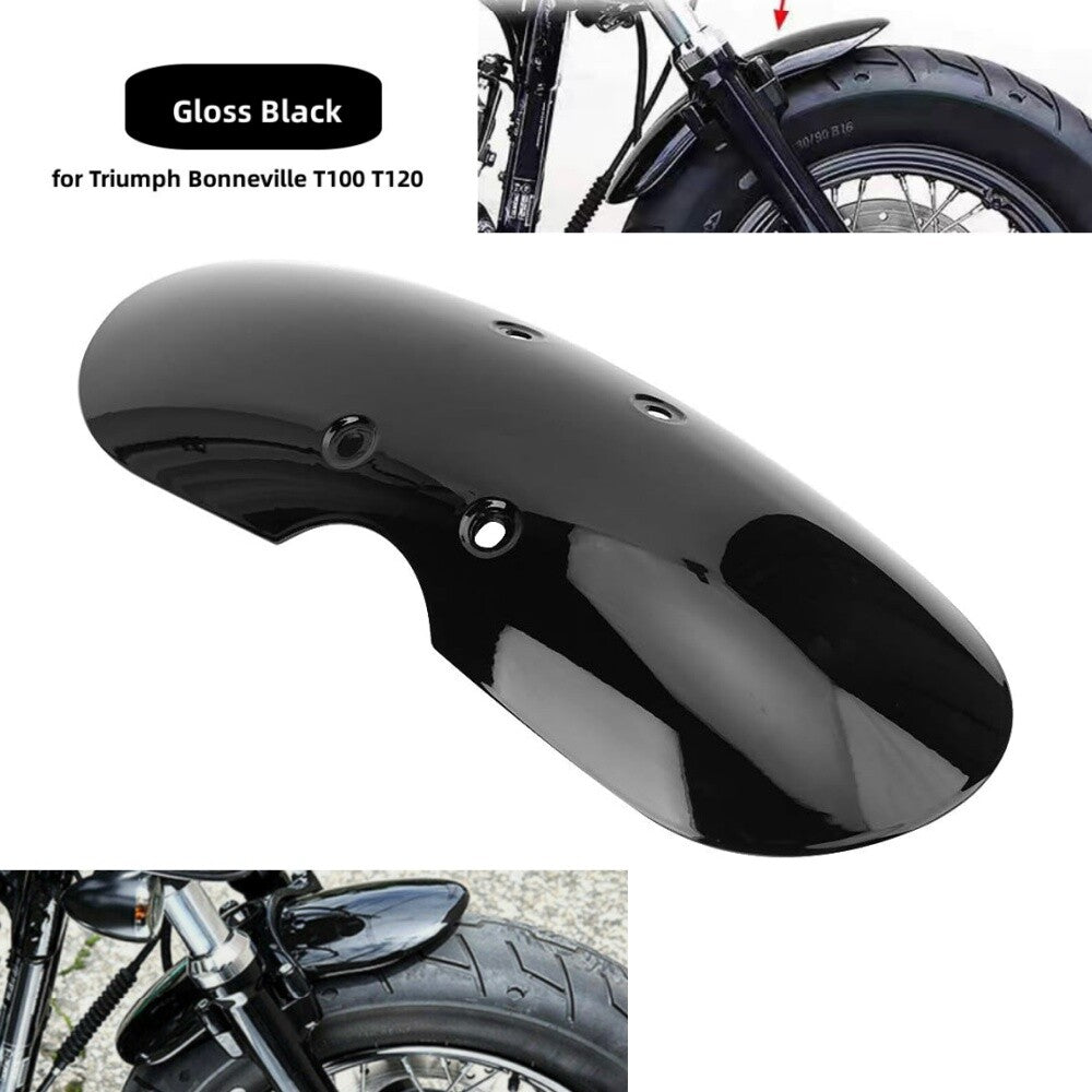 Vivid Black Front Fender Mudguard Fit for Triumph Bonneville T100 T120 2001-2016