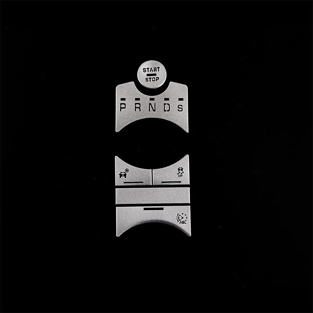 6¡ÁAlloy Silver Center Gear Shift Button Trim for Jaguar XF 2012-2015 Accessories