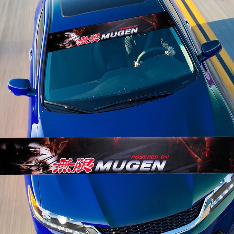 Car window/windshield sticker vinyl banner decals for Mugen universal