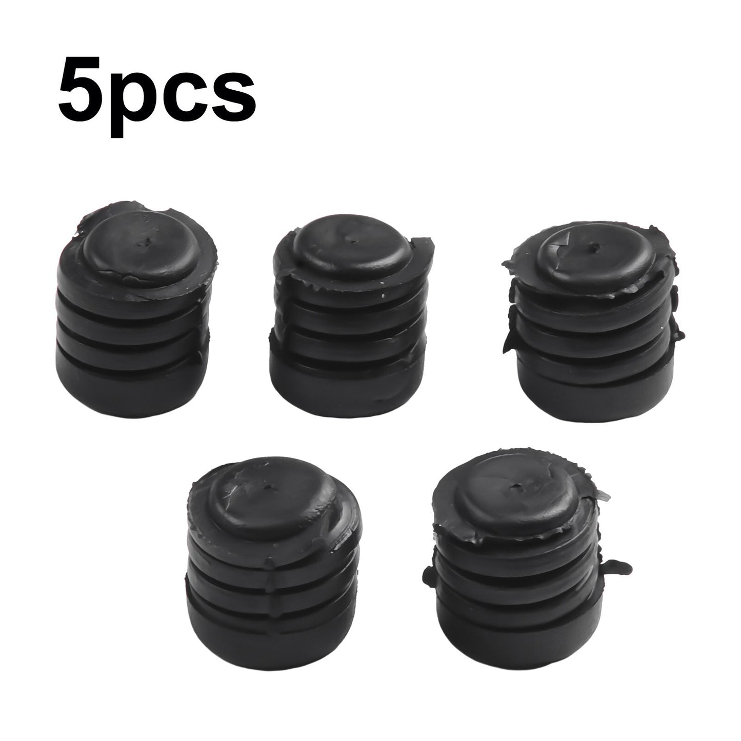 Premium Black Rubber Bonnet Buffer Hood Washer Bumper Parts for Nissan 5pcs Set