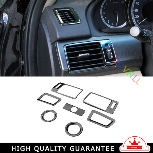 Middle Air Outlet Vent Cover Trim for Honda Accord 9TH 14-2017 Black Titanium 7X
