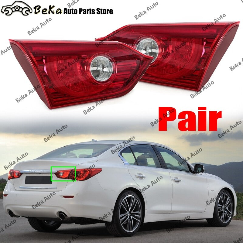 A pair of internal taillights, brake lights, and turn signals for the for Infiniti Q50/Q50s 2014-17.