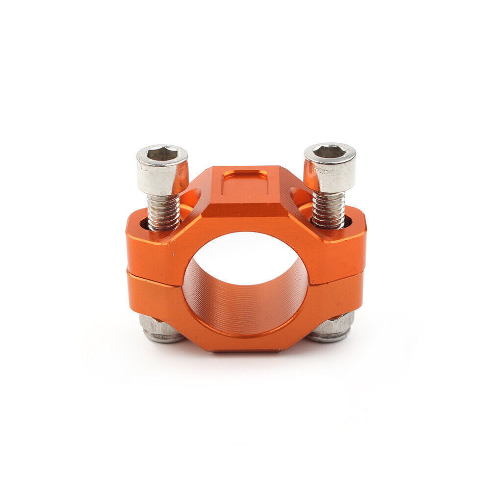 1x CNC Rotating Bar Clamp For Brake Clutch Perch 22mm 7/8 Handlebar Orange