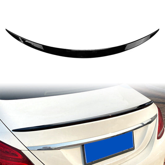 Tail Wing Rear Trunk Spoiler Black for Benz C-Class W205 C300 Sedan 2015-2021