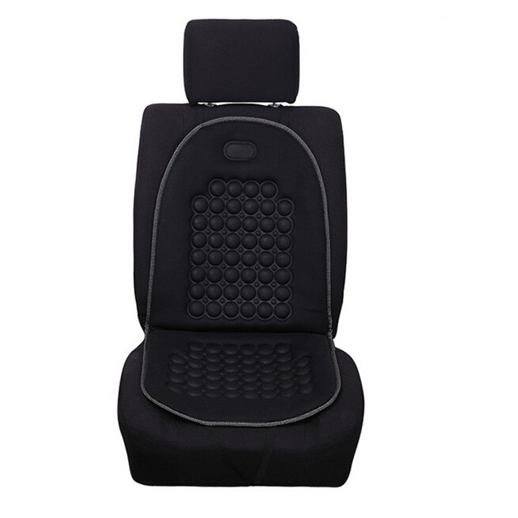 2 Pcs Car Black Chair Cushions Pad Foam Bubble for Seat Massage Therapy Lumbar Pad