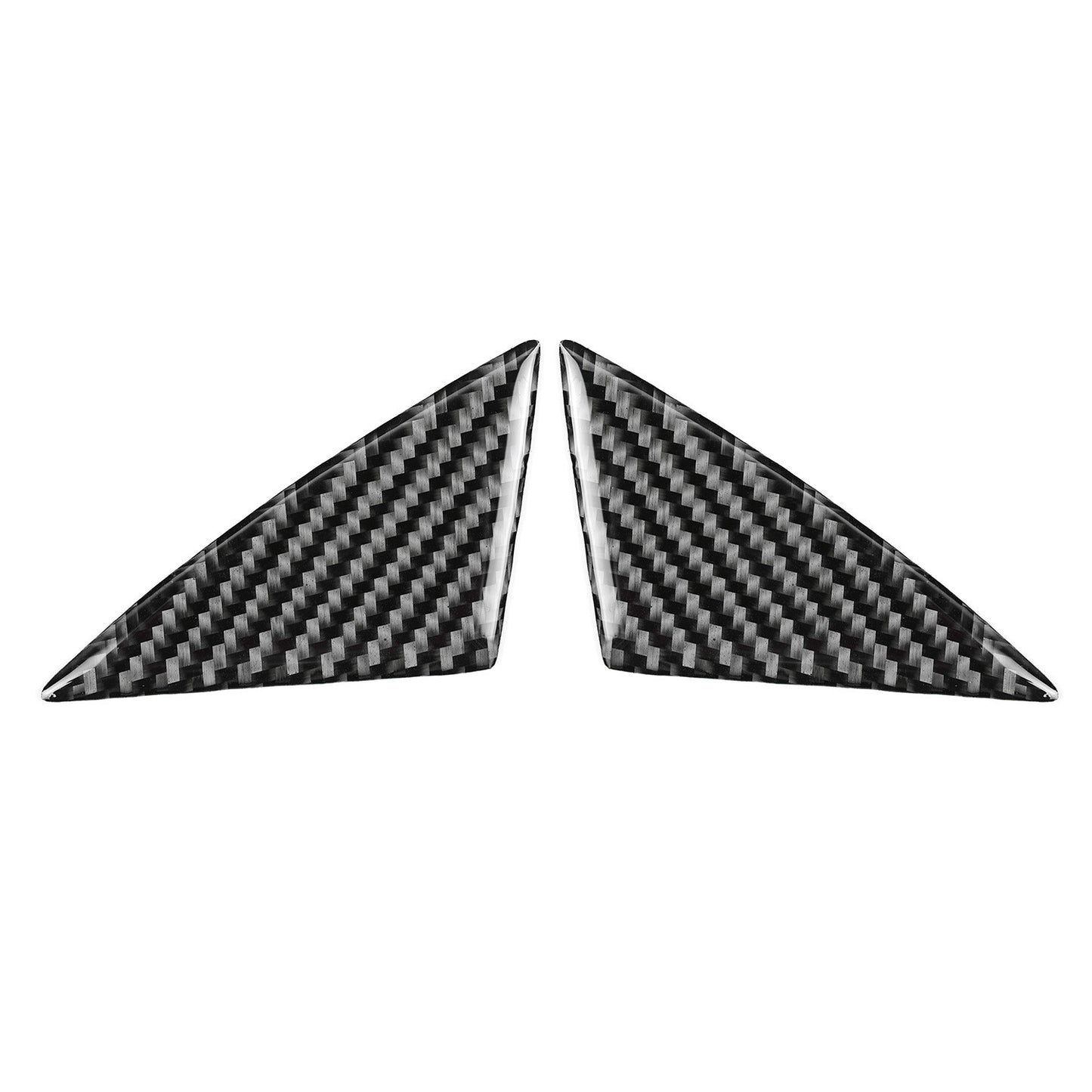 Interior door triangular sticker carbon fiber decorative sticker for Kia Stinger