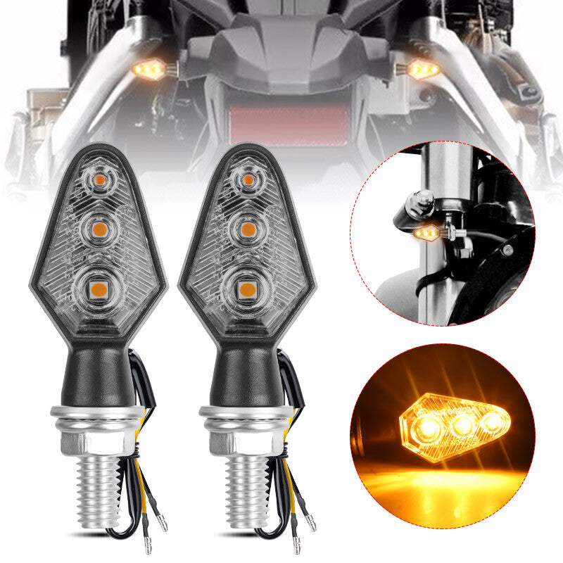 Motorcycle LED for Mini Turn Signal Blinker Light Indicator Amber for Honda for Yamaha