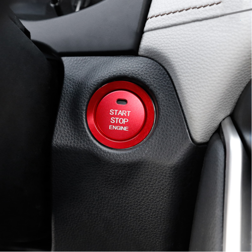For 2018-2021 CHR C-HR for Toyota Red Alloy Engine Start Stop Push Button Cover Trim