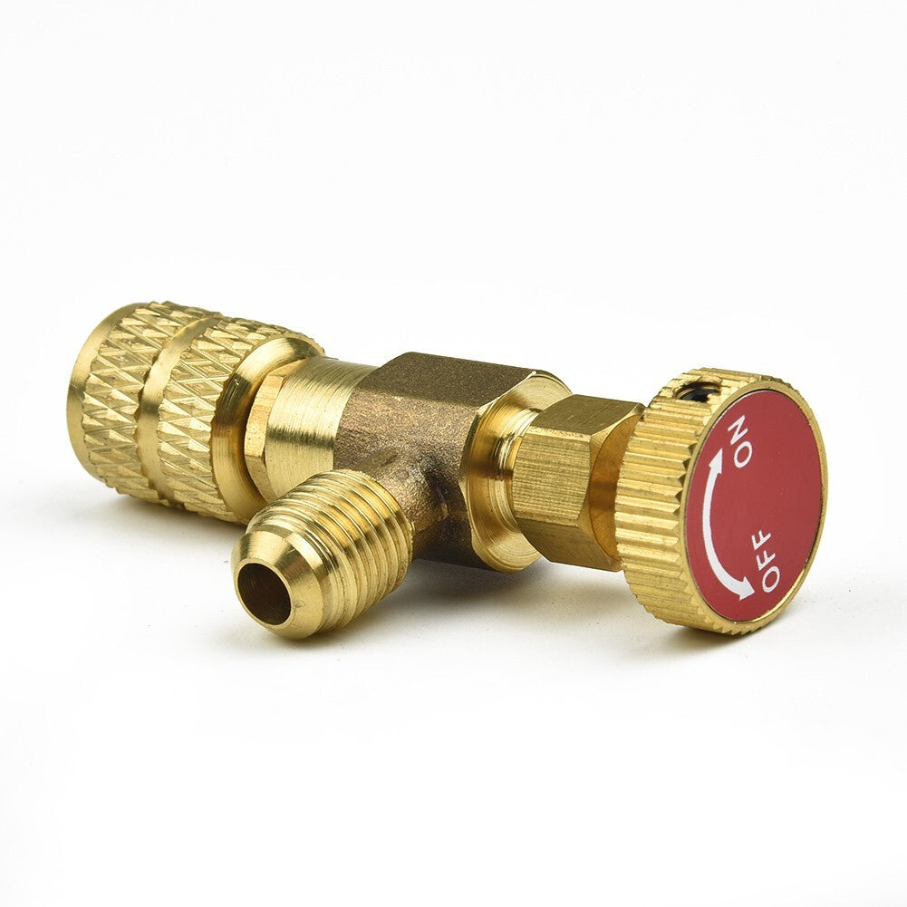 R22 R410A Refrigeration Charging Valve Adapter 1/4 SAE Male To 5/16 SAE Famale