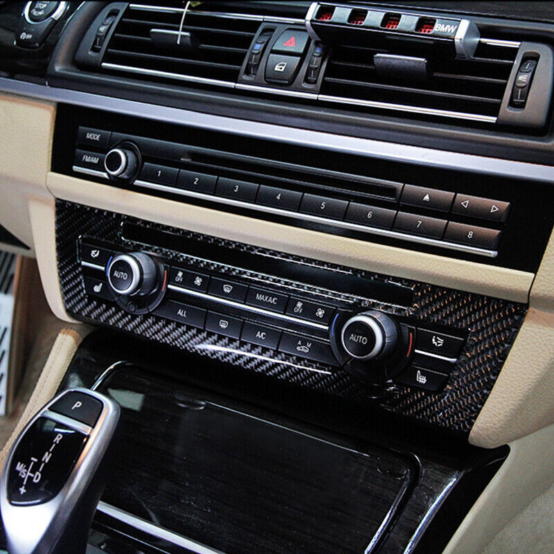 Carbon Fiber Air Conditioning Adjust Button Cover Trim for BMW 5 series F10 F18