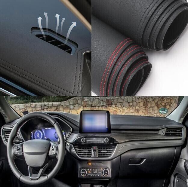 PU leather Dashboard Dash Mat Non-slip DashMat Shade Pad for Ford Kuga 2020-2024