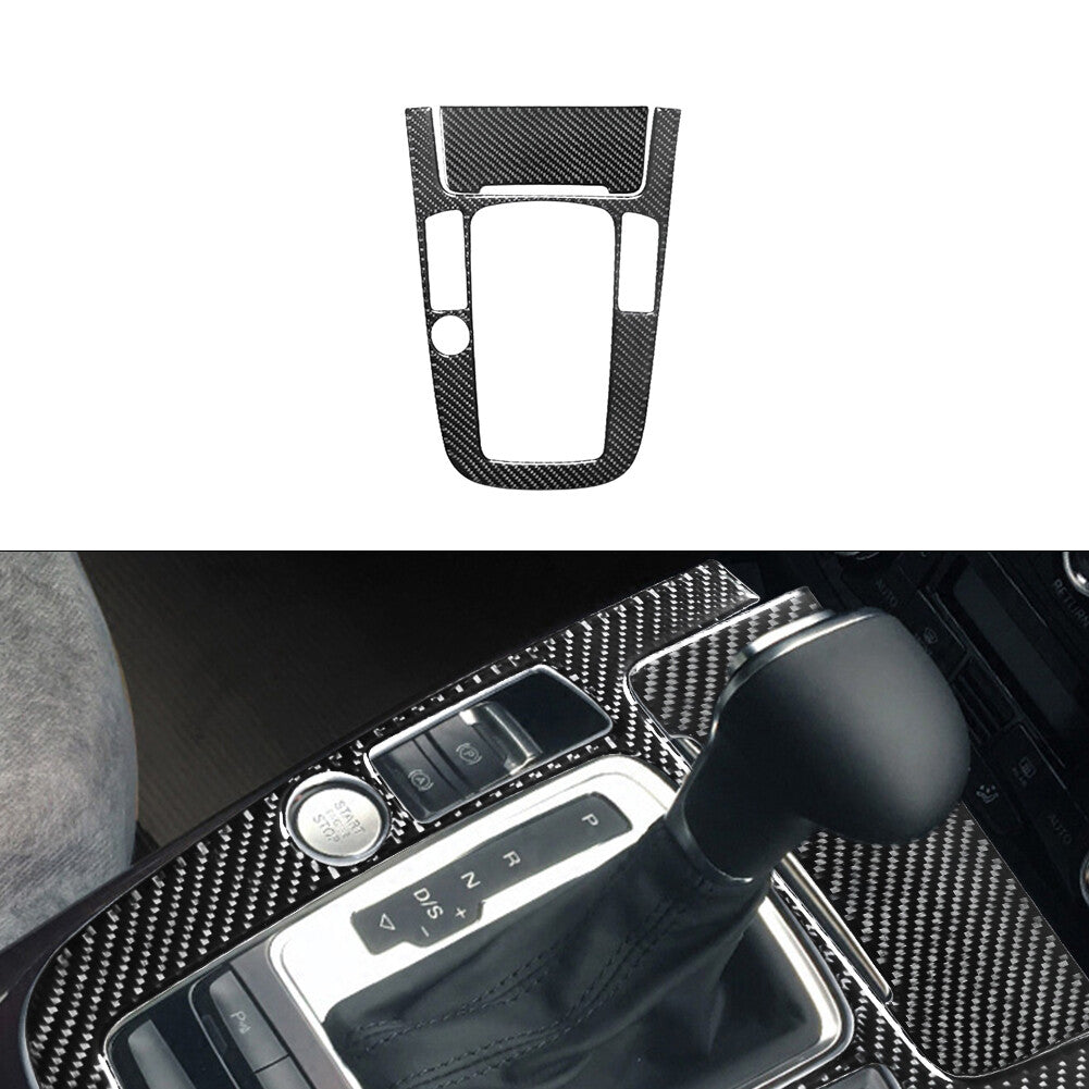 2X Carbon Fiber Shifter Frame Trim for Audi Q5 2009-2017