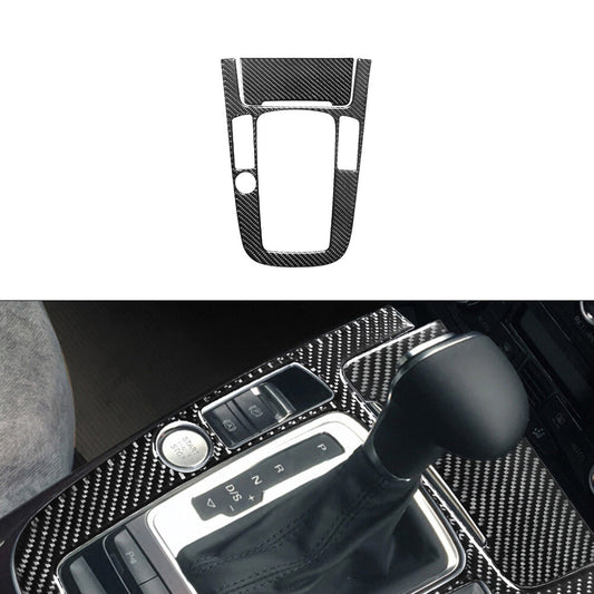 2X Carbon Fiber Shifter Frame Trim for Audi Q5 2009-2017