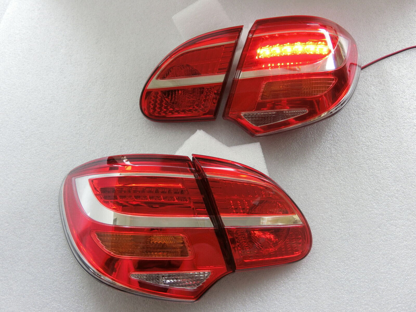 Red/Clear LED Tail Lights Cover Bases For 2003 2004-2008 for Toyota for Corolla ZRE120