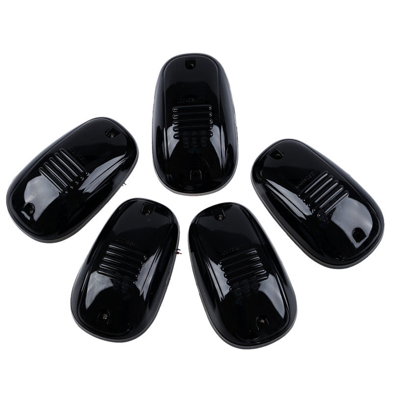 5Pcs Car Pickup Amber LED Cab Roof Marker Running Light Clear Black Smoked Lens