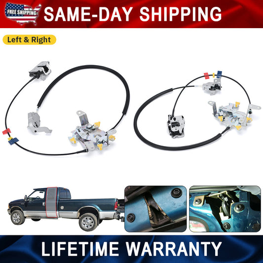 LR Rear Door Latch Lock Cable Extended Cab For 99-07 for Ford F250 F350 Super Duty