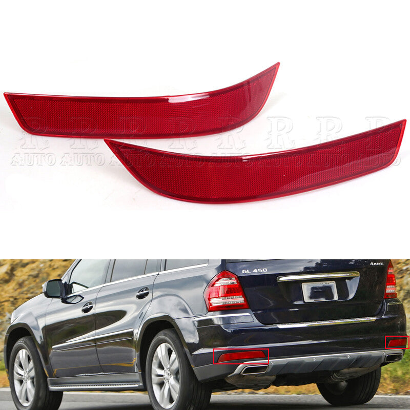 Pair Rear Bumper Brake Reflector Lamp for Mercedes-Benz GL350 GL450 GL550 08-10
