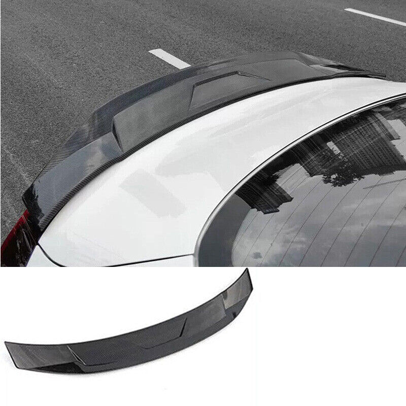 for Hyundai Sonata 2020-2023 ABS Carbon Fiber Rear Boot Spoiler Wing Flap 1PCS