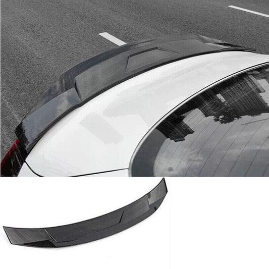 for Hyundai Sonata 2020-2023 ABS Carbon Fiber Rear Boot Spoiler Wing Flap 1PCS