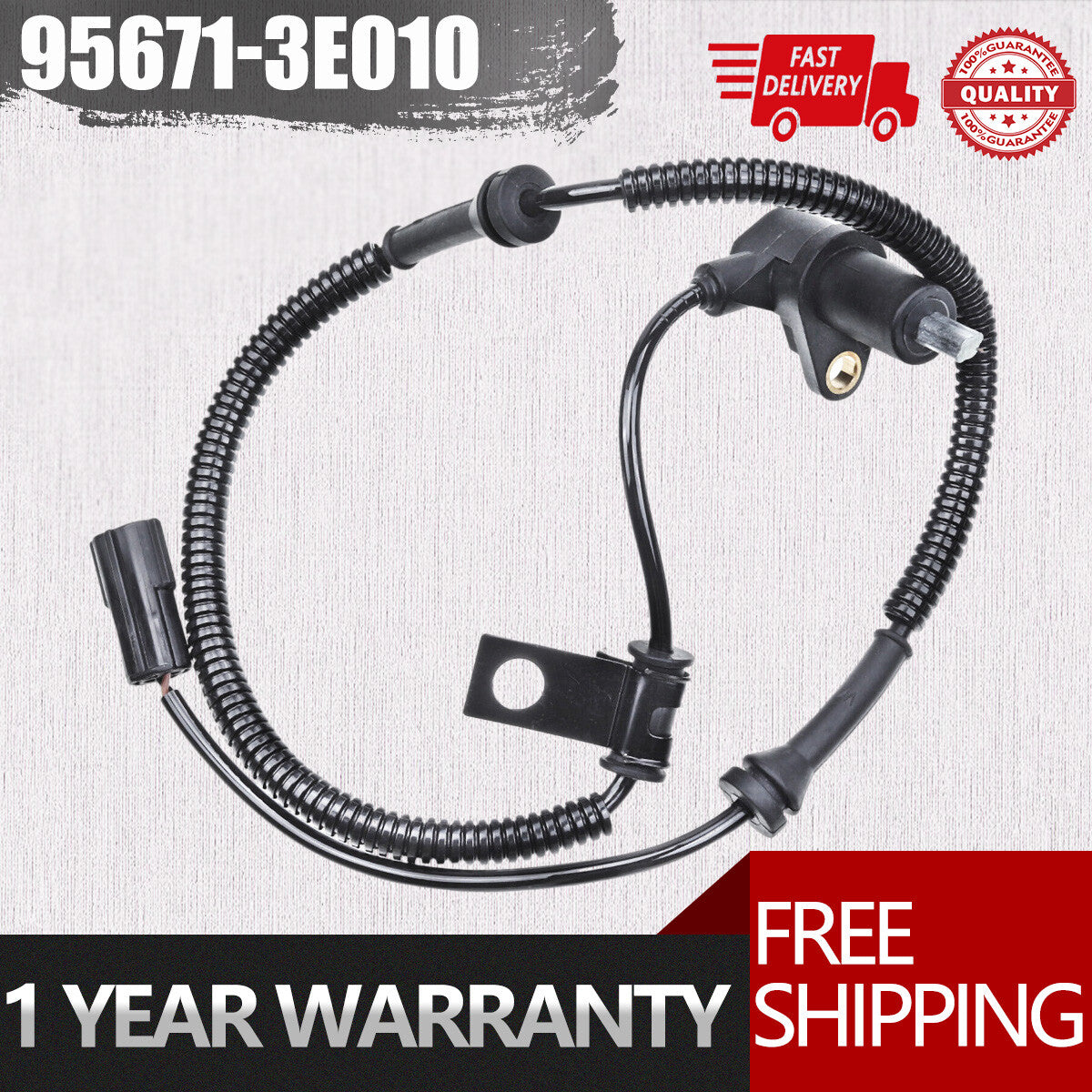 Front Side ABS Wheel Speed Sensor for Kia Sorento 2003-2006 V6 3.5L 95671-3E010