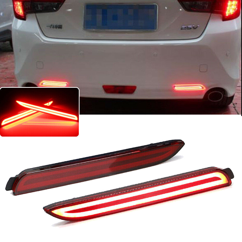 Suitable for Lexus ISF RCF RX300 Red Lens Rear Taillight Reflector Brake Red LED Lights