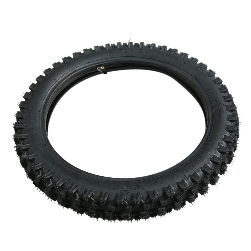 Front 2.50-14 60/100-14 and rear 80/100-12 3.00-12 for Pit Dirt bikes XR70 PW80