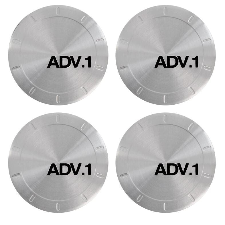 4x45mm ADV.1 Wheel Center Hub Sticker Rim Sticker Silver