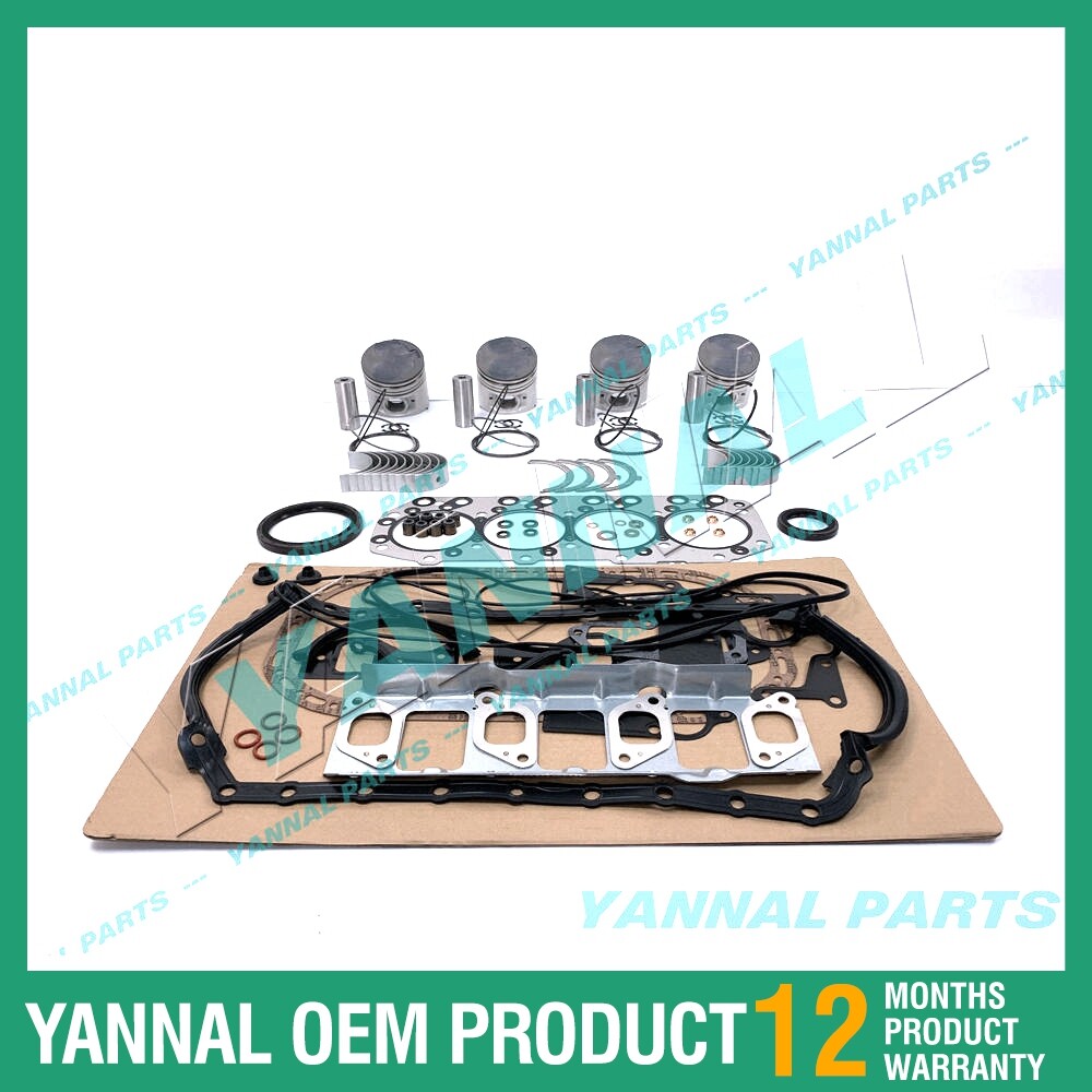 4 Parts for Mitsubishi Piston Kit with Full Washer Bearing Kit for 4M40 Engines