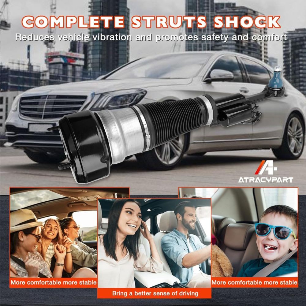 Front Pair Air Suspension Struts For 4Matic for Mercedes W221 S500 S550 CL500 CL550