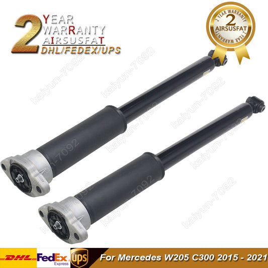 2x for Mercedes W205 C300 2015-2021 Rear Left Right Shock Absorbers w/o ADS