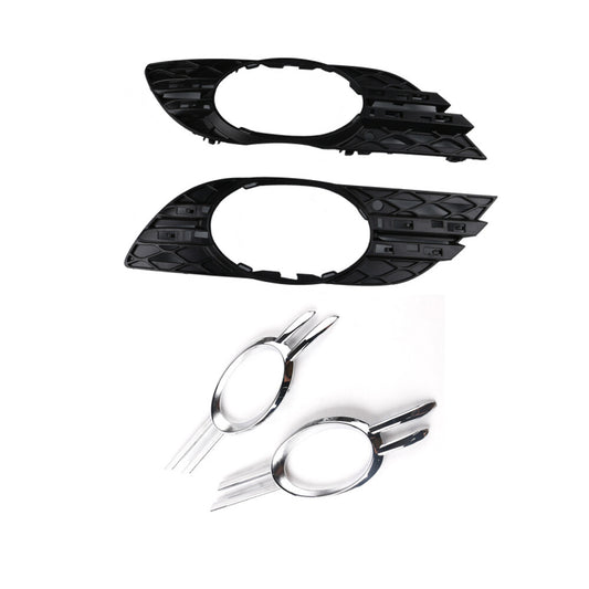 Front Fog Light Grille Chrome Trim Cover Set for 2007-09 for Mercedes E-Class W211