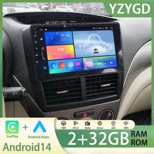 for Subaru for Forester for Impreza WRX 2008-2012 Android14 Carplay Car Stereo Radio GPS
