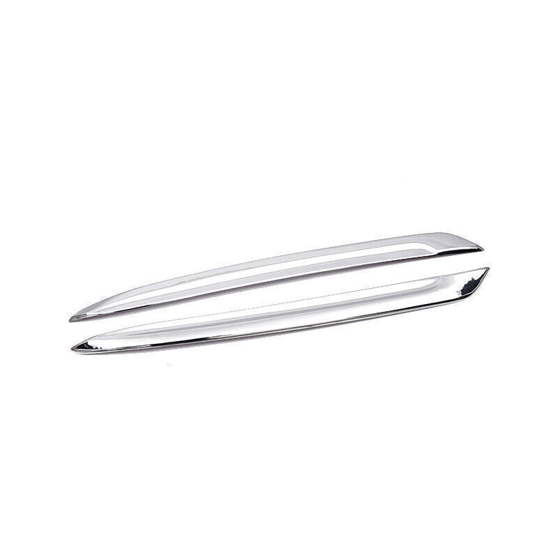 for Honda Accord 8th 2011-2013 Silver Front Bumper Fog Light Strip Cover Trim 2X