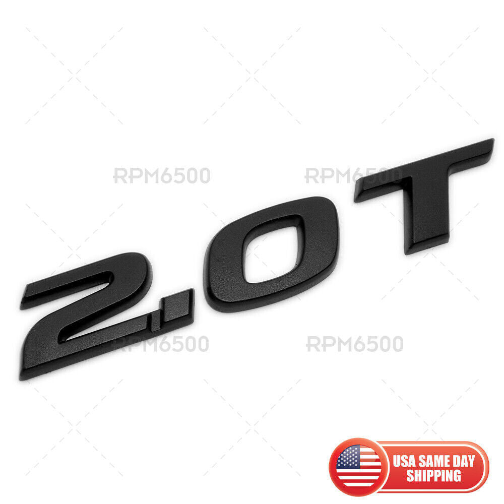 Matte Black Logo Badge/Nameplate Badge for Honda 2.0T Trunk Lid