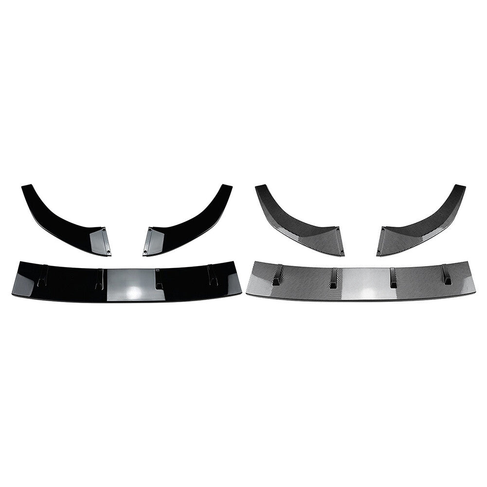 Front Bumper Splitter Spoiler Lip for Volkswagen Polo MK6 2018-2023