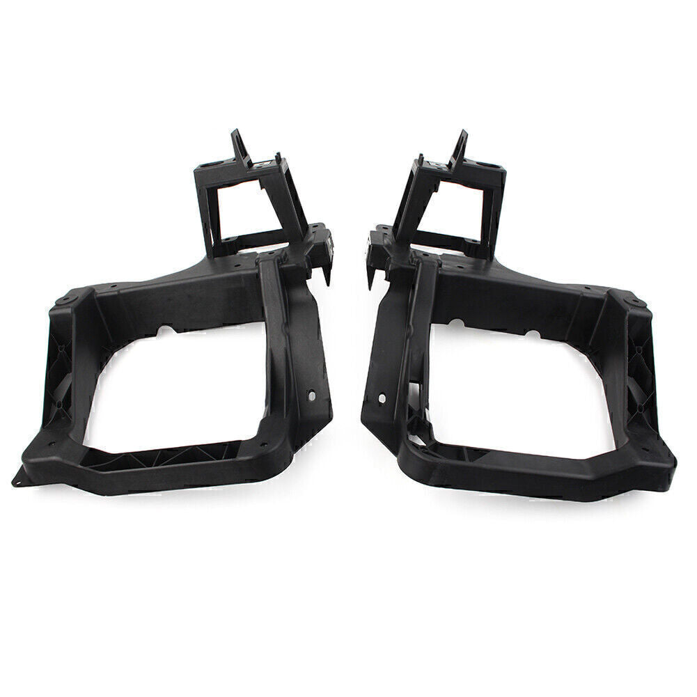 Headlight Head Lamp Mount Bracket Support Set for Jeep Cherokee 2014-2018 Black