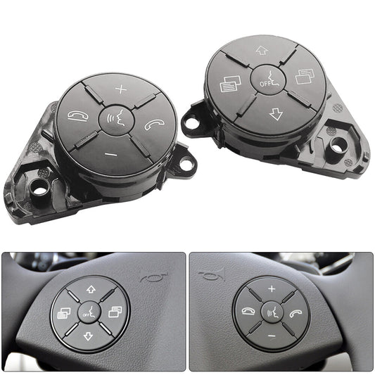 2X Steering Wheel Switch Repair Button Gray Left+Right For M GL R W164 W251