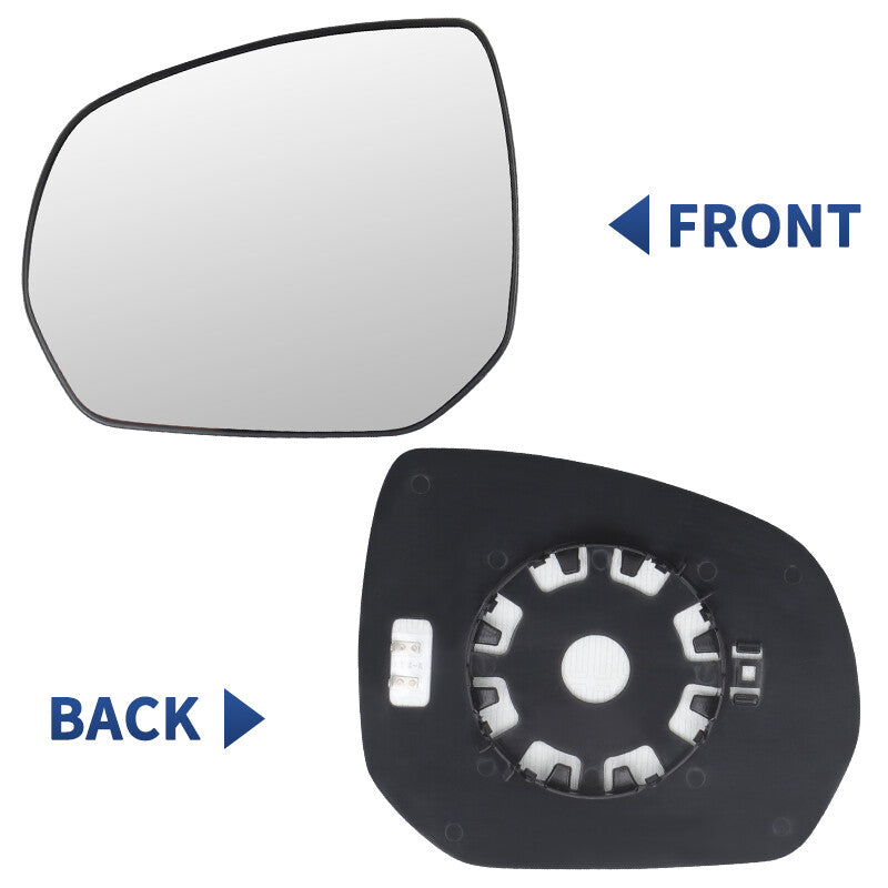 Left Wide Angle Wing Mirror Glass Clip On w/Heated for Peugeot 3008 2009-2016