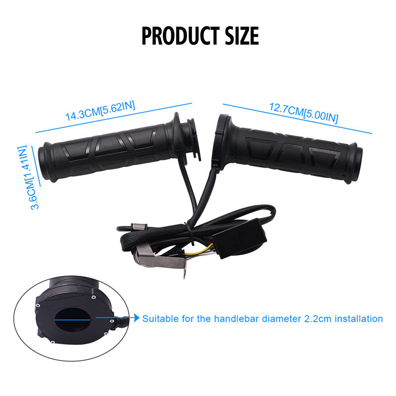 12V 22mm Universal Motorcycle Modified Electric Heated Handgrip Protector Kit