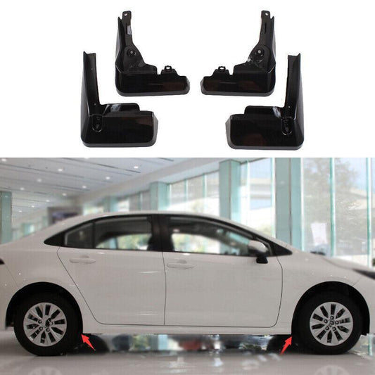for Toyota for Corolla 2019-2021 Gloss Black ABS Front Rear Mud Flap Splash Guard