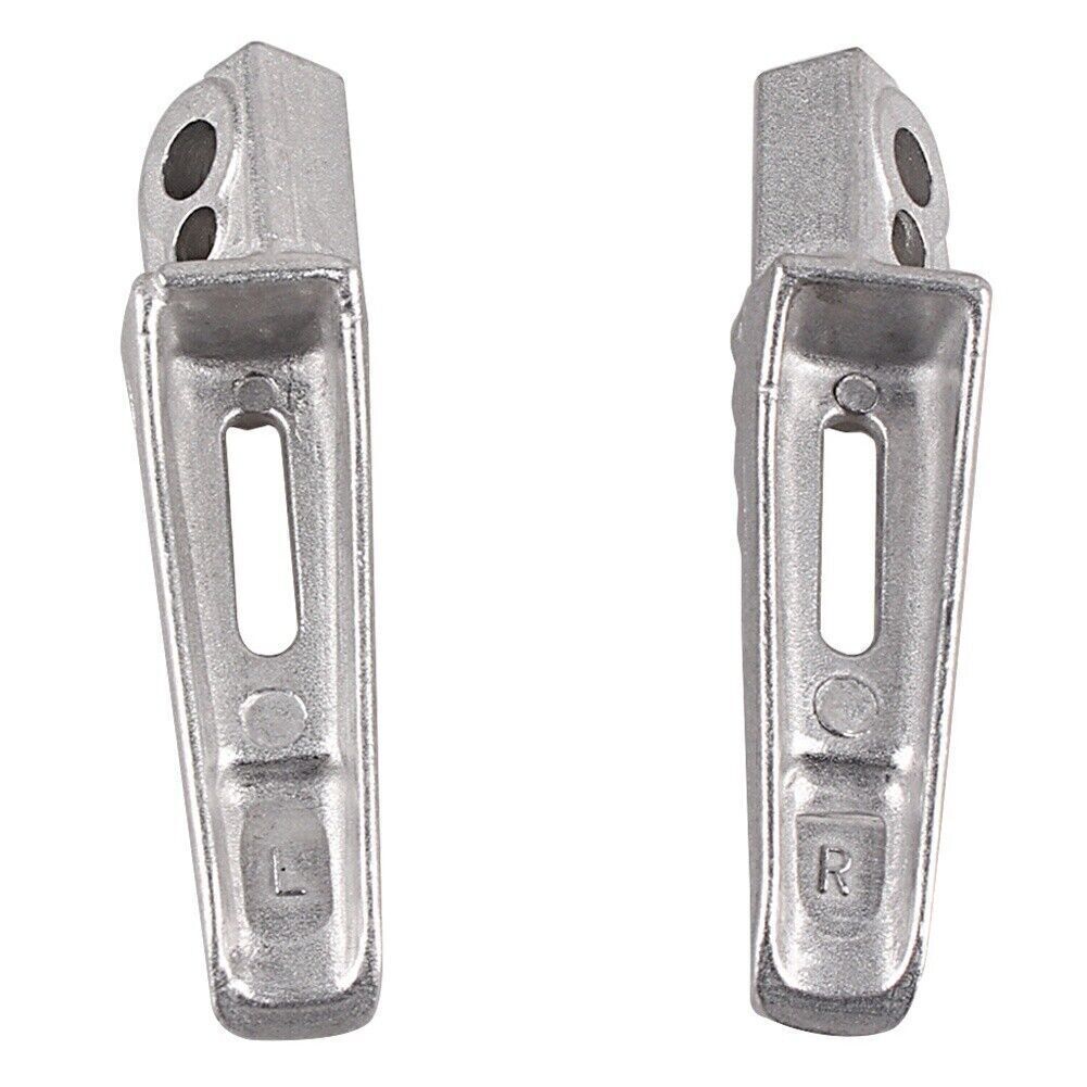 Pair Rear Passenger Footrests Footpegs Kit for Suzuki GSXR1000 2005-2014 Silver