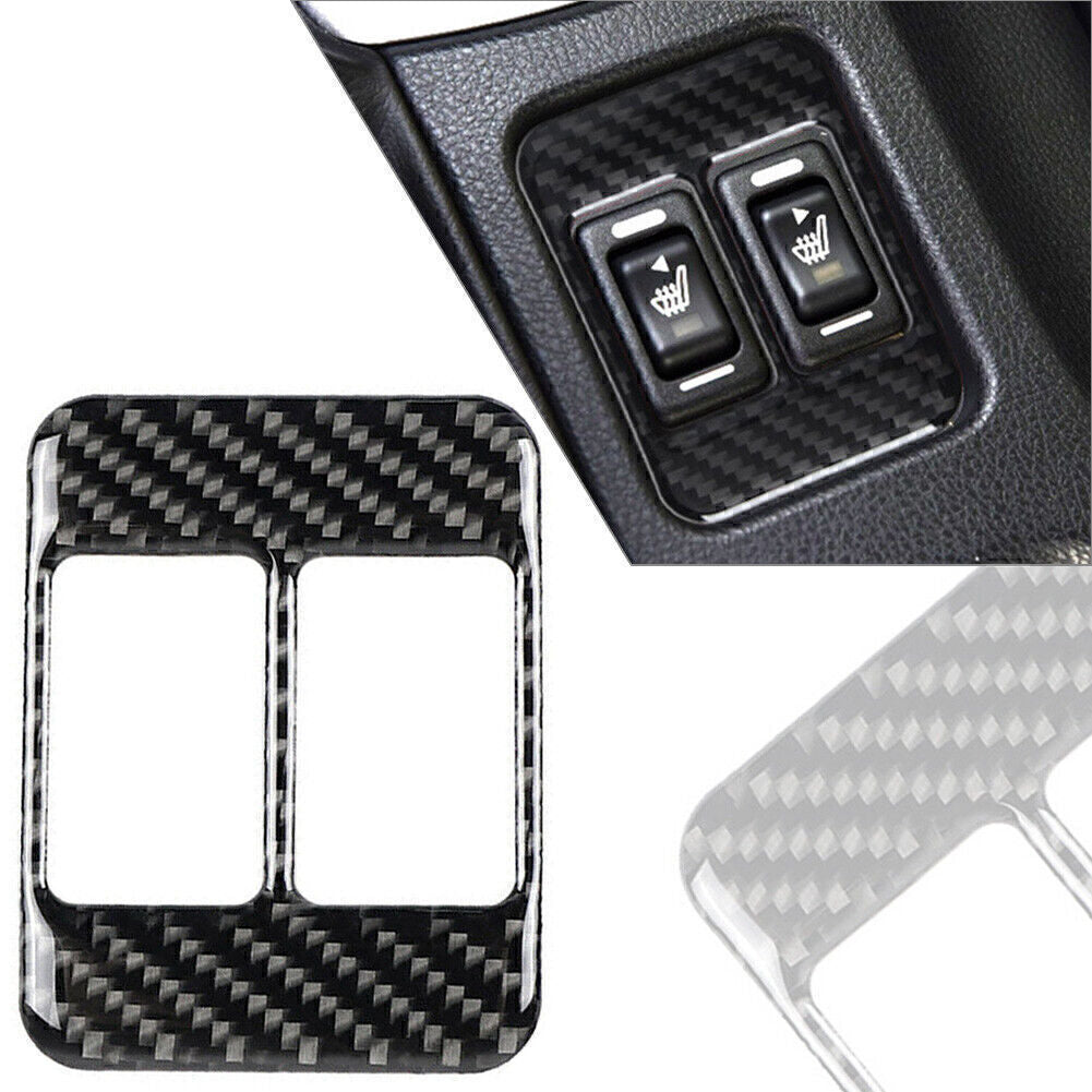 for Subaru BRZ for Toyota 86 2013-17 Carbon Fiber Center Console Heating Button Trim