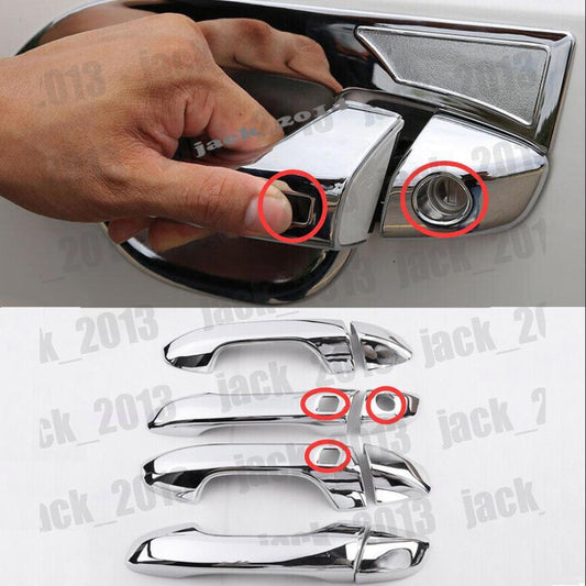for Kia Sportage R 2018-2022 Side Door Handle Cover Chromed ABS for Smart Holes 8PCS