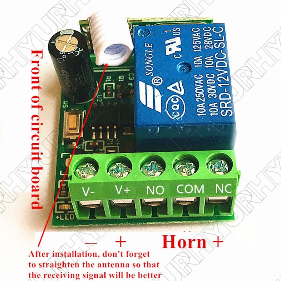 12V Universal Refit Steering Wheel Wireless Horn Button Labor Saving Horn Button