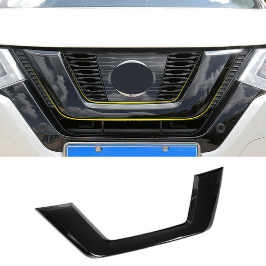 ABS Glossy black Front Grille Strip Cover Trim for Nissan Rogue 2017-2020