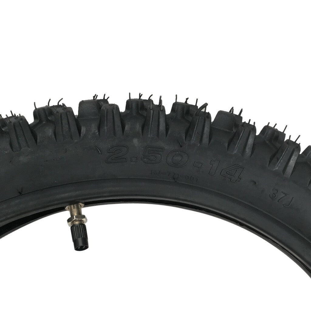 Front and rear tire kits: 2.50-14, 60/100-14  80/100-12, 3.00-12 Pit. Bicycle KLX110 TTR90
