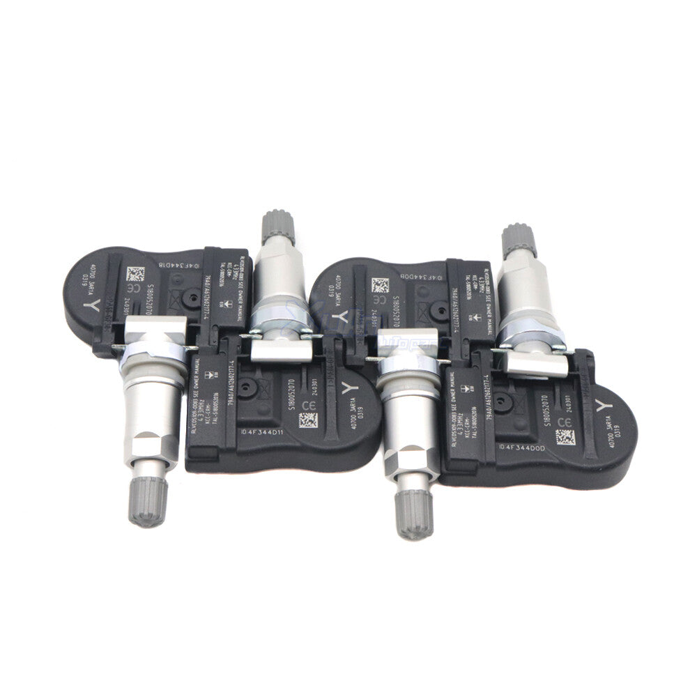 40700-3AR1A for Nissan Sentra SR SV Versa TPMS 4pcs Tire Pressure Sensor 433Mhz