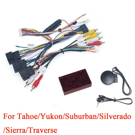 Car 16pin Android Audio Wiring Harness W/Canbus For Tahoe/Yukon/Suburban/ for Sierra